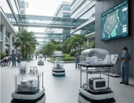 Robotics Logistics in Singapore Healthcare
